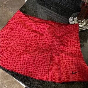 Nike Women's Red and Black tennis skirt DRI-FIT